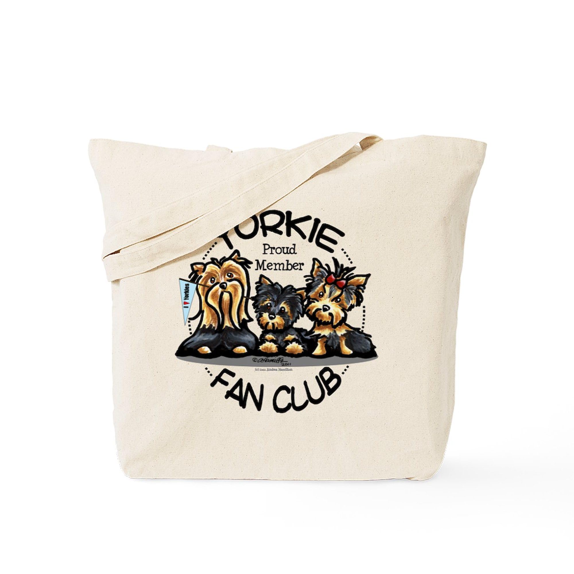 Yorkie Lover Tote Bag - Natural Canvas Reusable Shopping Bag for Groceries, Beach & Everyday Use | Cute Dog Gift for Yorkie Owners