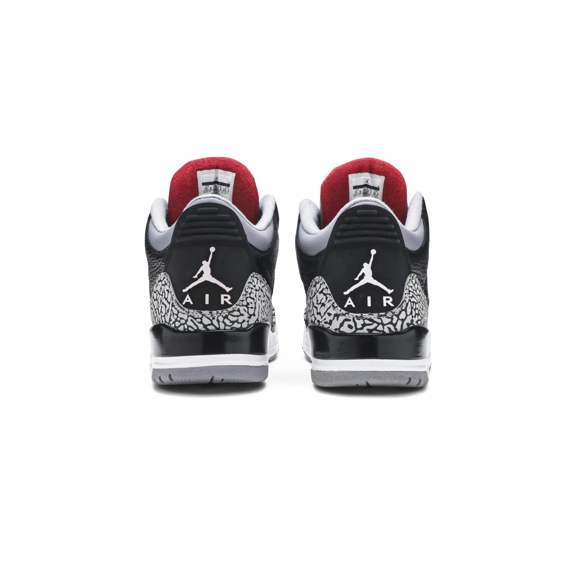 Air Jordan 3 Retro 'Black Cement' Men's Basketball Shoes - 2011 Edition - Premium Leather Sneakers for Sports & Streetwear Fashion