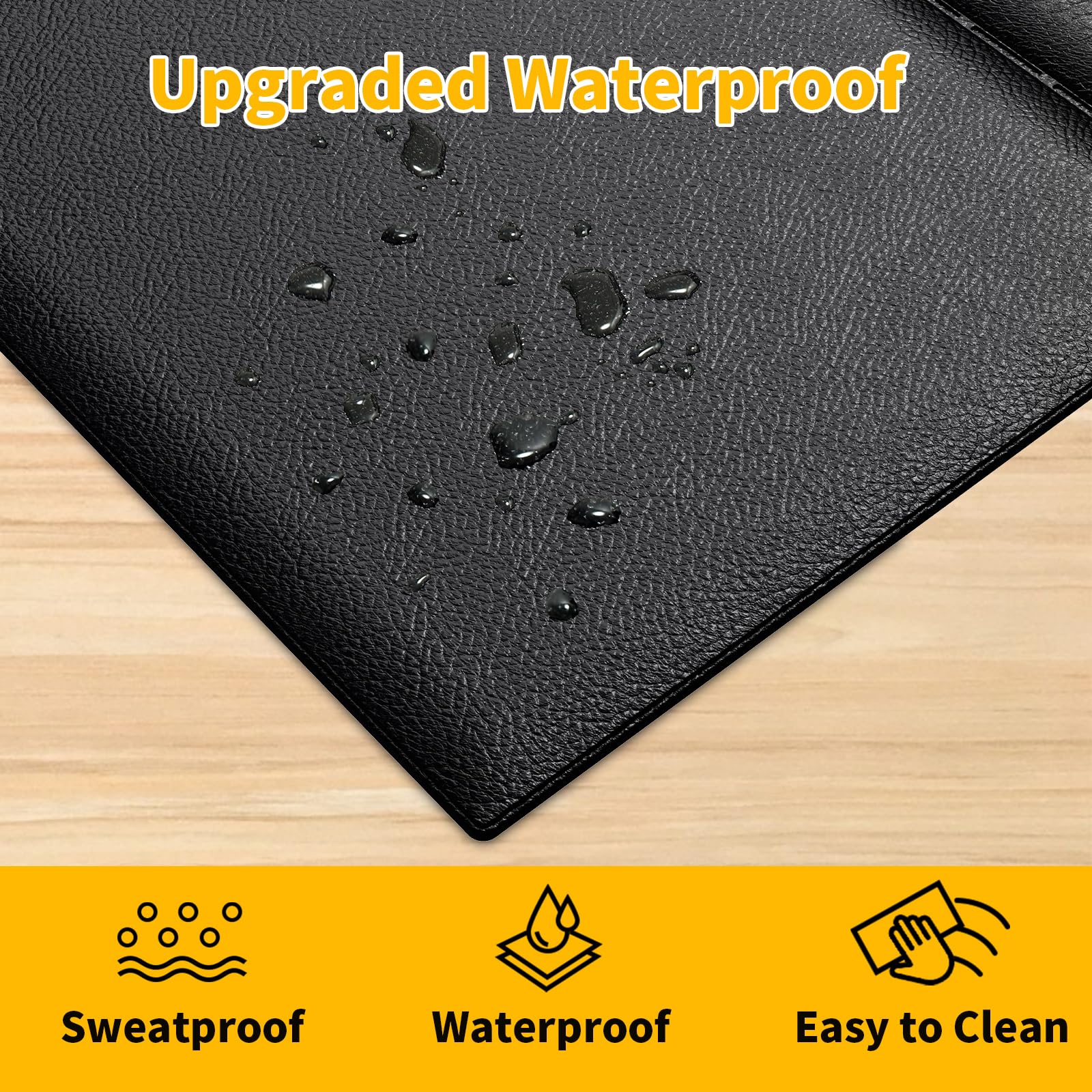 Foldable Treadmill Mat for Carpet & Hardwood Floor Protection - 6mm Thick Waterproof & Anti-Slip Exercise Mat Compatible with Walking Pad Treadmills & Under Desk Treadmills - Perfect for Home Gym, Office Workouts & Indoor Fitness