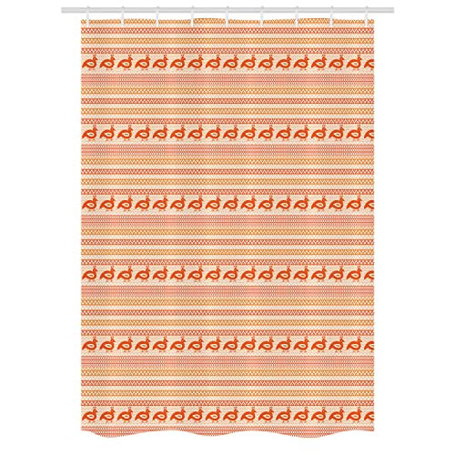 Orange Beige and White