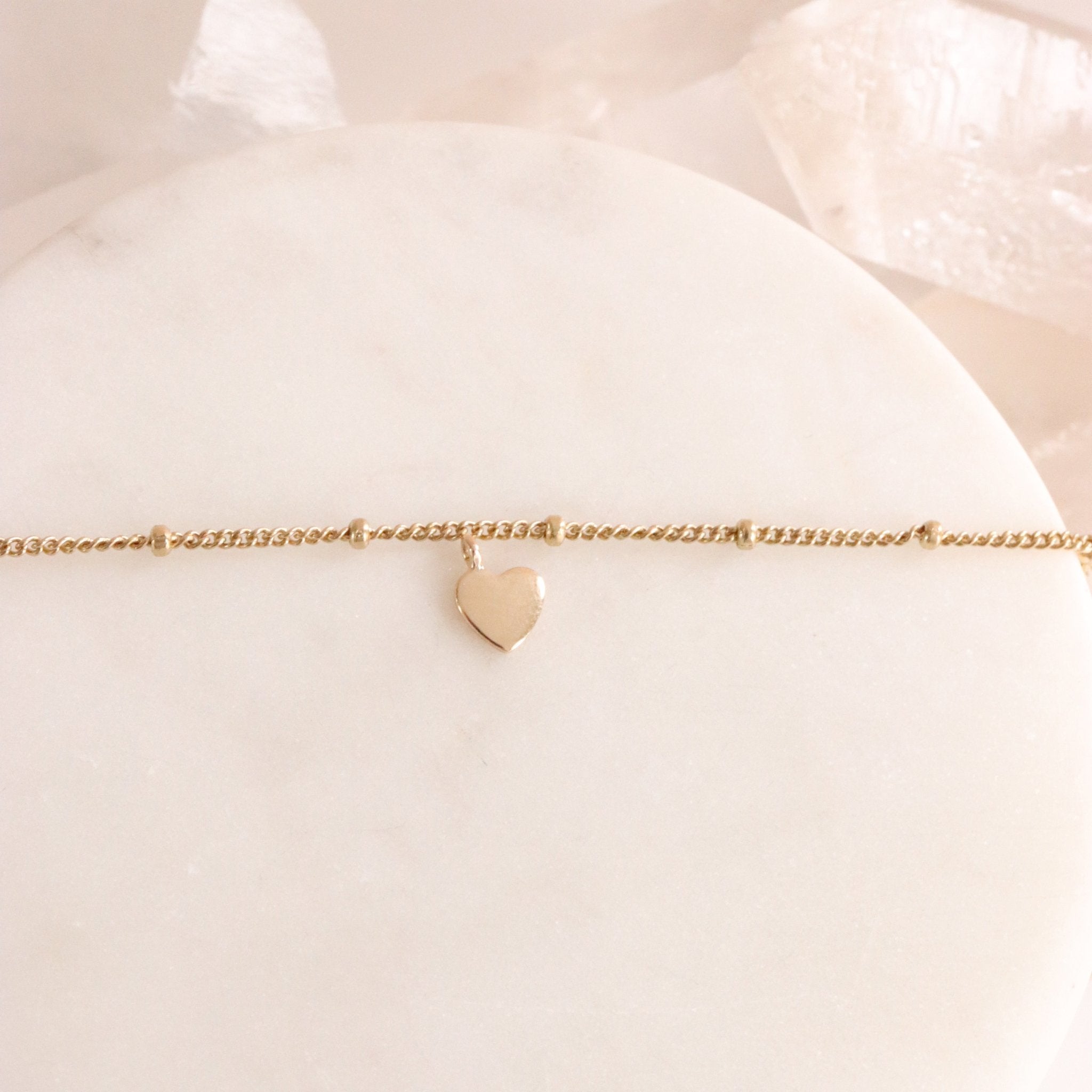 14K Solid Gold Love Namesake Heart Charm - Personalized Jewelry for Couples, Gifts & Special Occasions