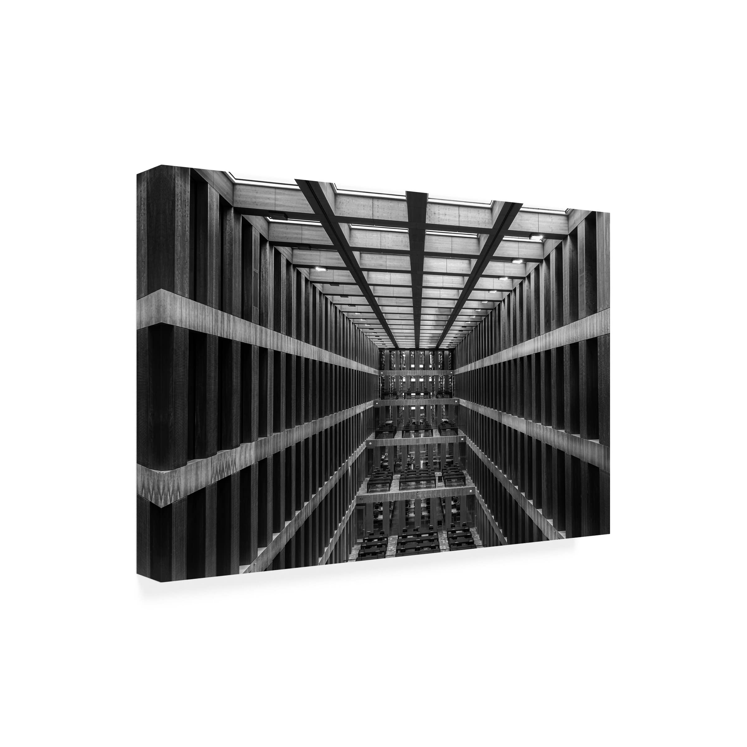 Trademark Fine Art 'Radiate' Canvas Wall Art by Rolf Endermann - Modern Abstract Painting for Living Room, Bedroom & Office Decor