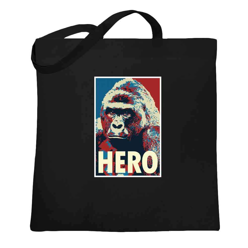 Pop Art Harambe Meme Canvas Tote Bag - Funny Political Quote Tote for Grocery Shopping, Beach Trips & Everyday Use