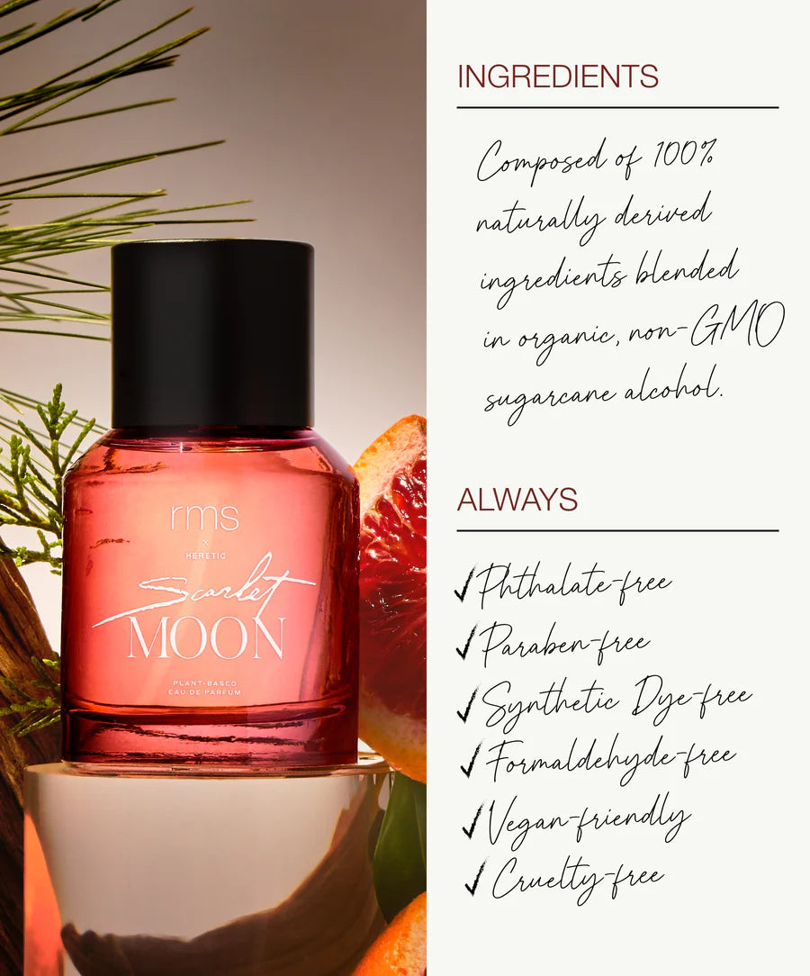 Scarlet Moon Clean Perfume for Women - Long Lasting Fragrance Oil, Vegan & Cruelty Free - Perfect for Daily Wear, Date Night & Special Occasions