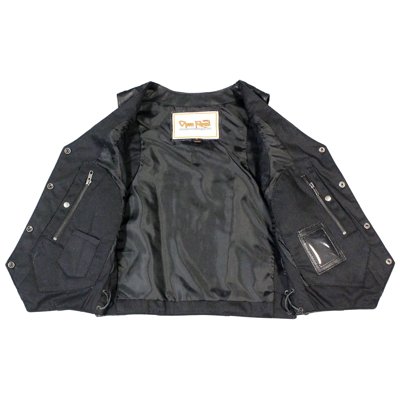 Open Road Women's Genuine Leather Vest - Stylish Biker Jacket for Motorcycle Riding & Casual Outfits