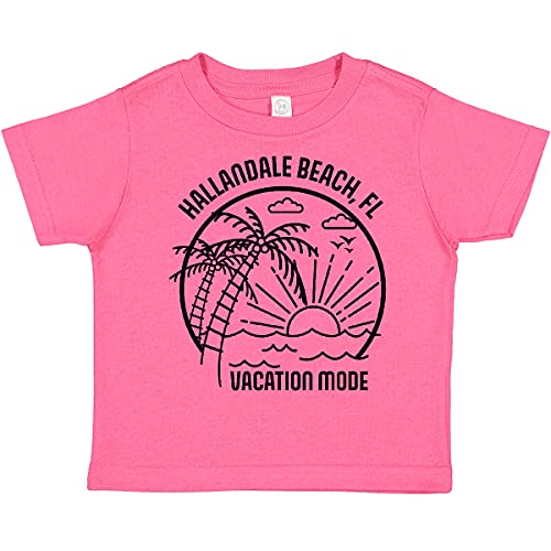 Inktastic Summer Vacation Mode Hallandale Beach Florida Toddler T-Shirt - Cute Florida Souvenir for Kids, Beach Outfit & Family Vacation Gift