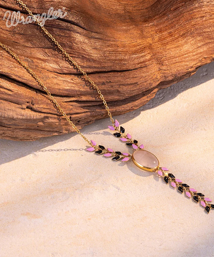 Wrangler Demeter’s Orb Onyx Necklace for Women - Elegant Black Gemstone Pendant Jewelry - Perfect for Gifts, Parties & Everyday Wear