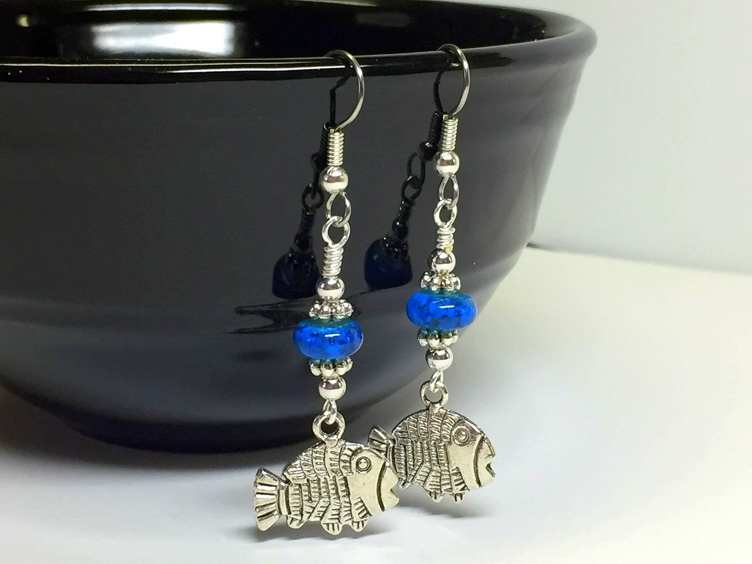 Handmade Tropical Fish Beaded Earrings for Women | Boho Beach Jewelry | Perfect for Summer Vacations, Beach Parties & Boho Fashion