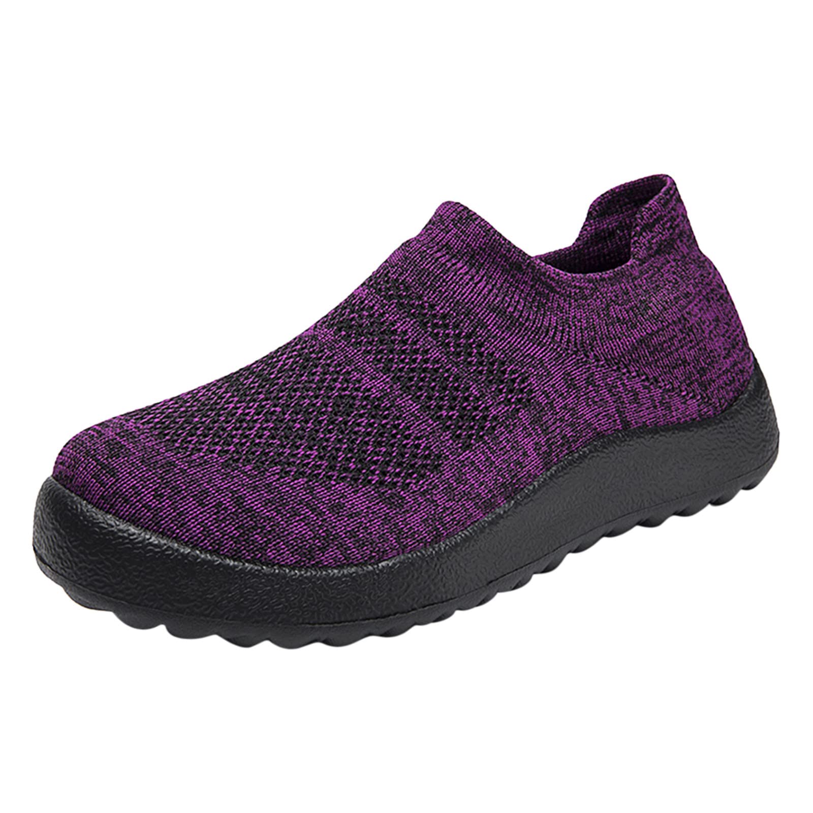 Women's Lightweight Breathable Slip-On Sneakers - Comfortable Walking Shoes for Women - Casual Brown Tennis Shoes & Cross Trainers - Perfect for Gym, Running, Travel & Everyday Wear