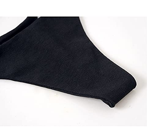 VISSAY Women's Seamless Cotton G-String Thongs - No Show Comfortable Underwear - Low Rise Breathable Panties 6-Pack - Perfect for Yoga, Workout & Everyday Wear