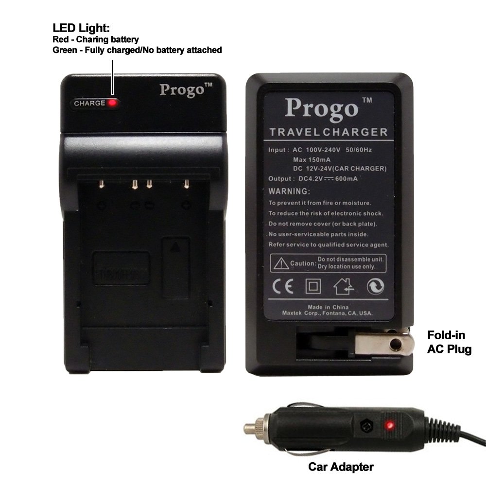 Canon NB-8L Digital Camera Battery Charger - Fast Home & Travel Charger with Car Adapter - Compatible with Powershot A2200 A3100 A3000 A3200 A3300 - Perfect for Travel Photography & Outdoor Shooting
