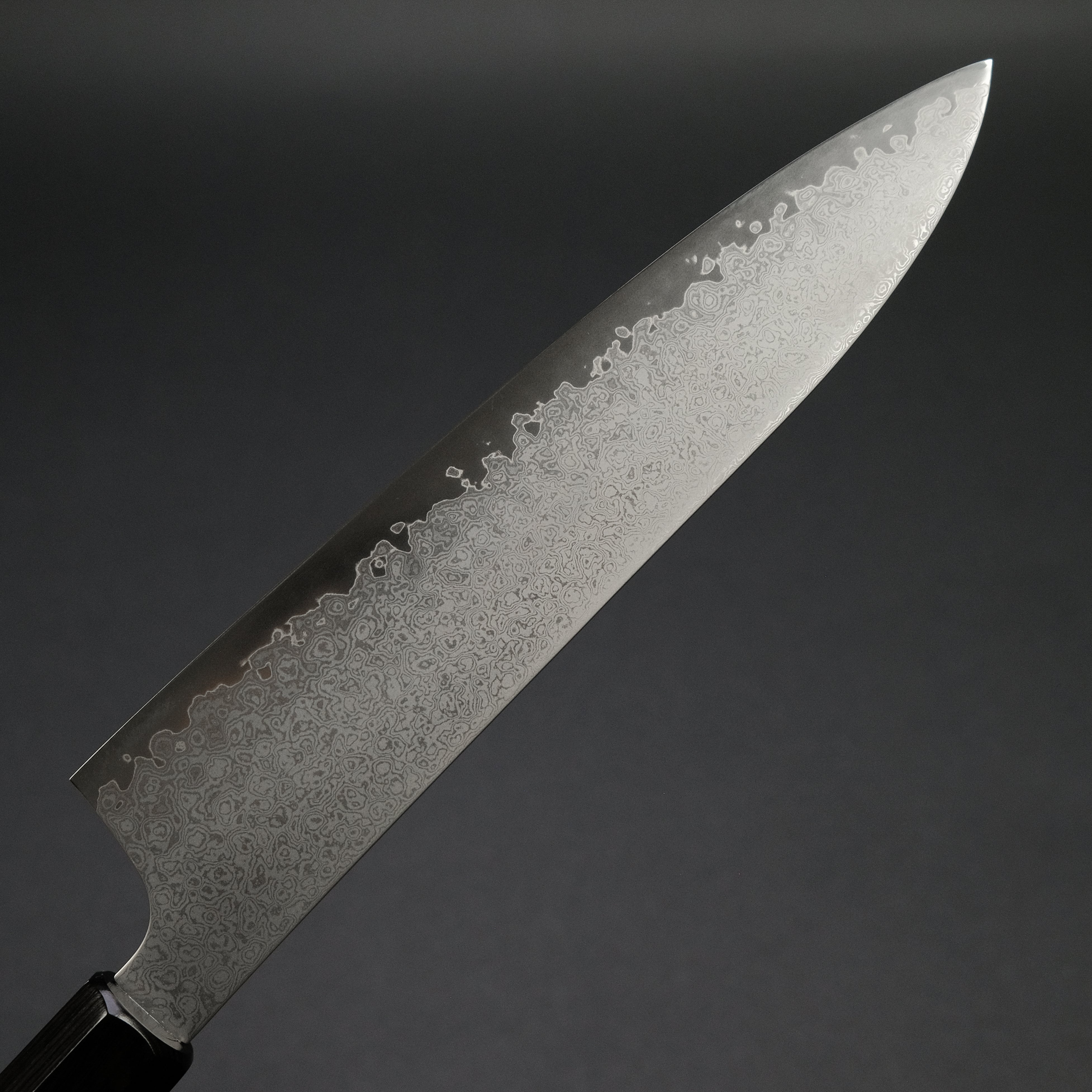 Hitohira Imojiya TH Damascus Gyuto 210mm Chef Knife - Red Pakka Wood Handle - High Carbon Steel Japanese Kitchen Knife for Professional Chefs & Home Cooking