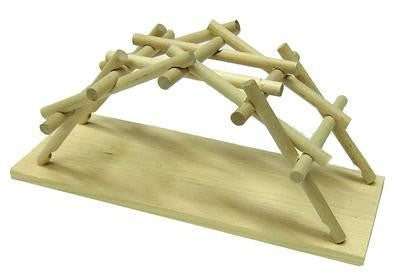 Da Vinci Bridge Wooden Kit - DIY Engineering Model for Adults & Kids - Educational STEM Building Toy for Home, School & Office Decor