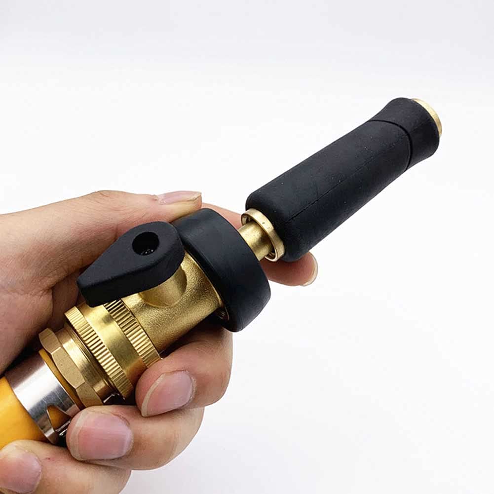 3/4 Inch Brass Garden Hose Shut Off Valve - Heavy Duty Water Hose Connector with On/Off Control - Perfect for Outdoor Faucets, Sprinkler Systems & Drip Irrigation (1-Pack)