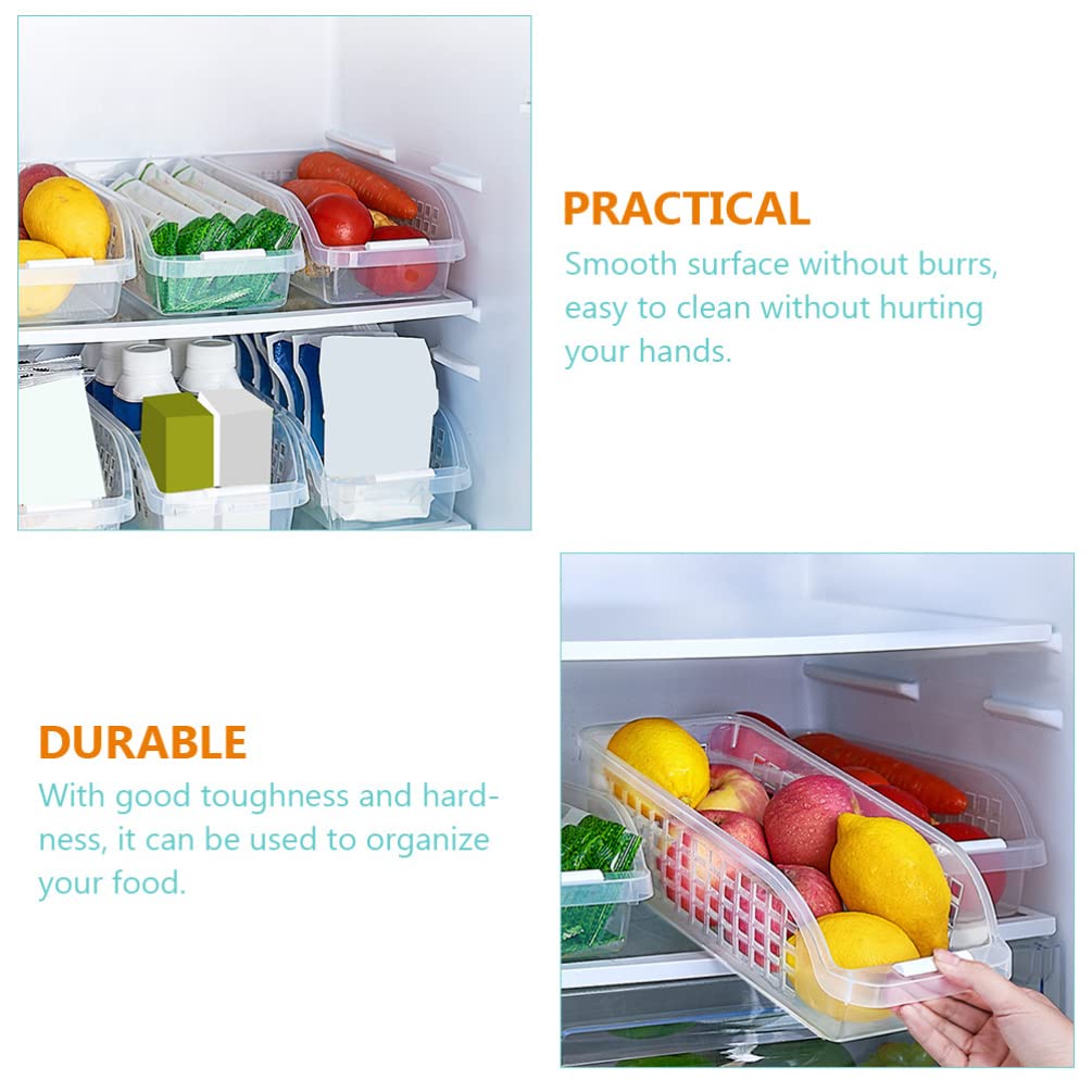 2-Pack Milk Food Storage Containers - Refrigerator Organizer Box for Eggs, Fruits & Vegetables - BPA-Free Freezer Storage Case with Lid - Perfect for Kitchen, Pantry & Fridge Organization