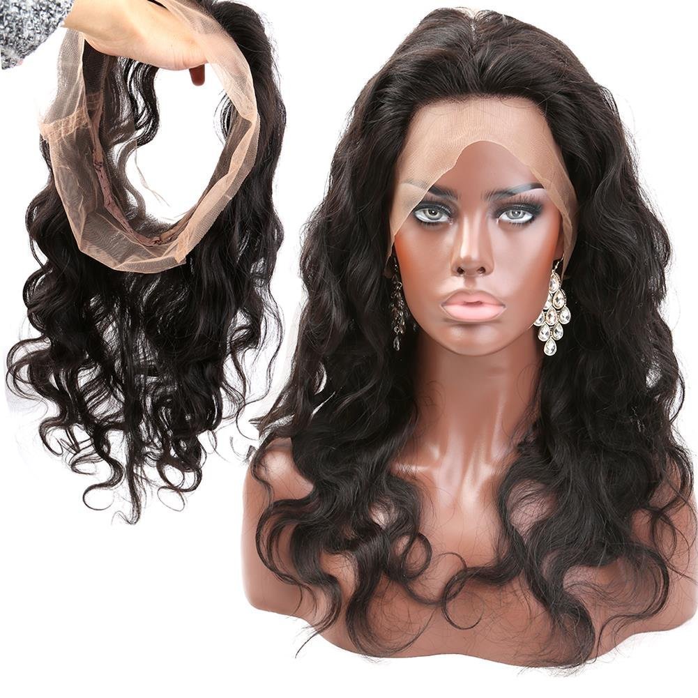 360 Lace Frontal Wig with Baby Hair | Brazilian Virgin Human Hair | Body Wave | Natural Color 14 Inch | Perfect for Daily Wear, Parties & Special Occasions