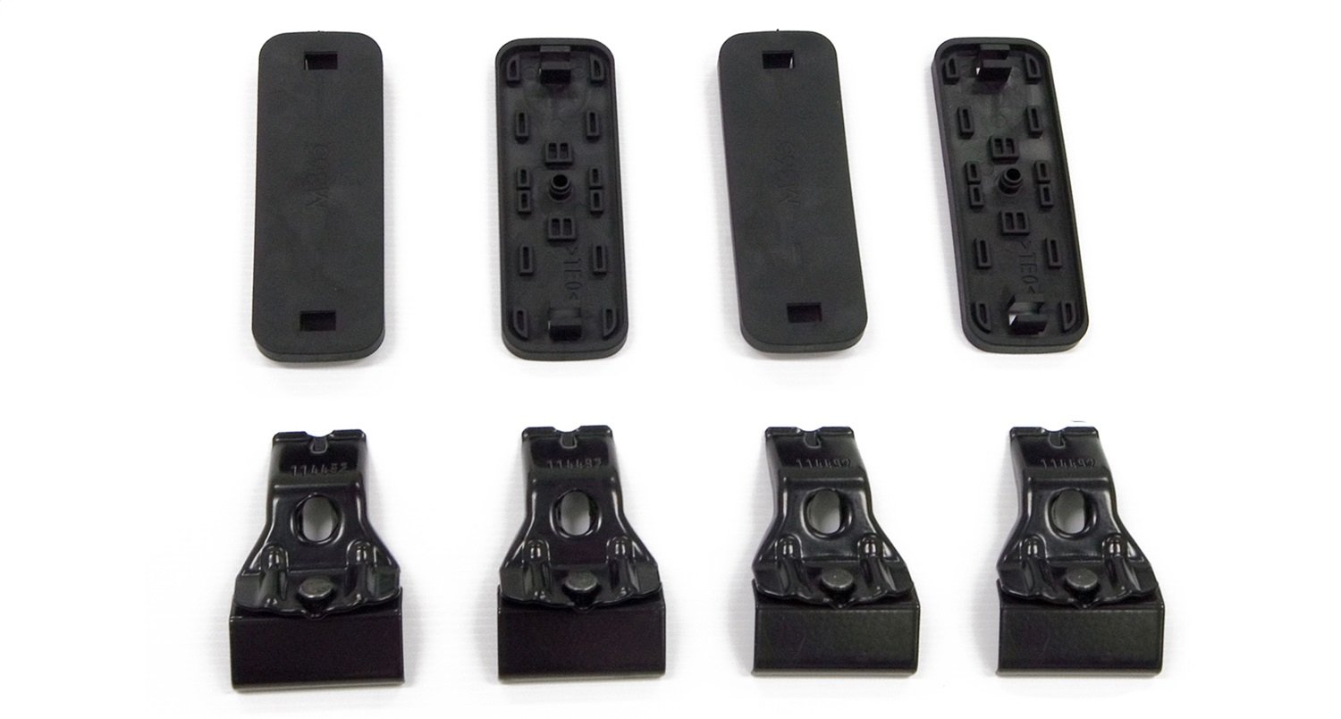 Rhino Rack 2500 Universal Roof Rack Pad and Clamp Kit - Set of 4 for Secure Cargo Transport - Perfect for SUVs, Trucks, and Outdoor Adventures