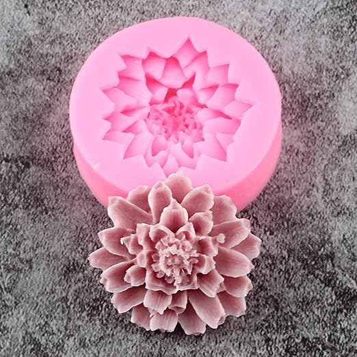 LEGACYCART 1-Piece Silicone Baking Mold Set - DIY Flower Silicone Molds for Rose, Orchid, Daisy & Plumeria - Fondant Cake Decorating Tools for Cupcakes, Candy, Clay & Chocolate - Perfect for Birthday Parties, Wedding Cakes & DIY Crafts