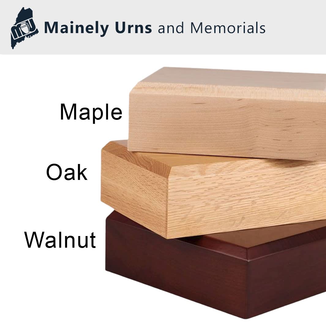 Personalized Small Dachshund Pet Cremation Urn for Ashes - Solid Wood Dog Memorial Urn (Maple, Oak, Walnut) with Handcrafted Resin Figurine - Holds Up to 45lbs - Perfect for Home Memorials, Pet Loss Gifts & Remembrance Ceremonies