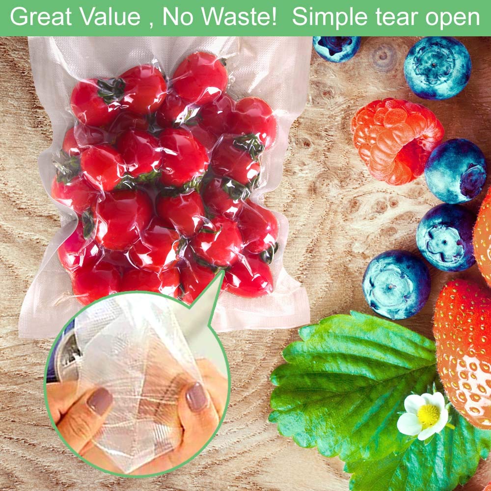 O2frepak 200 Count Vacuum Sealer Bags - 100 Each of 8