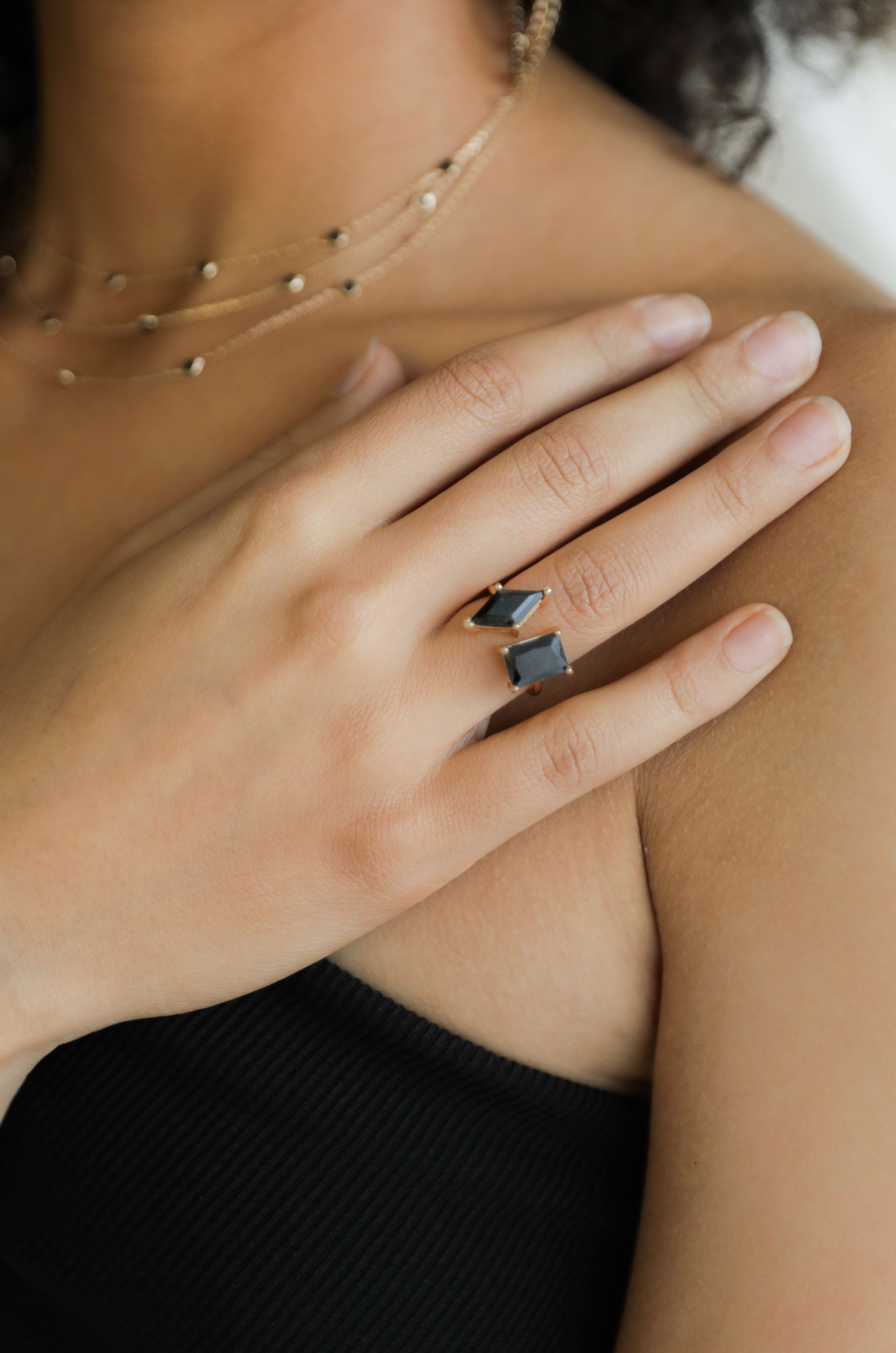 Geometric Statement Ring for Women - Bold & Unique Fashion Jewelry - Perfect for Parties, Weddings & Everyday Wear