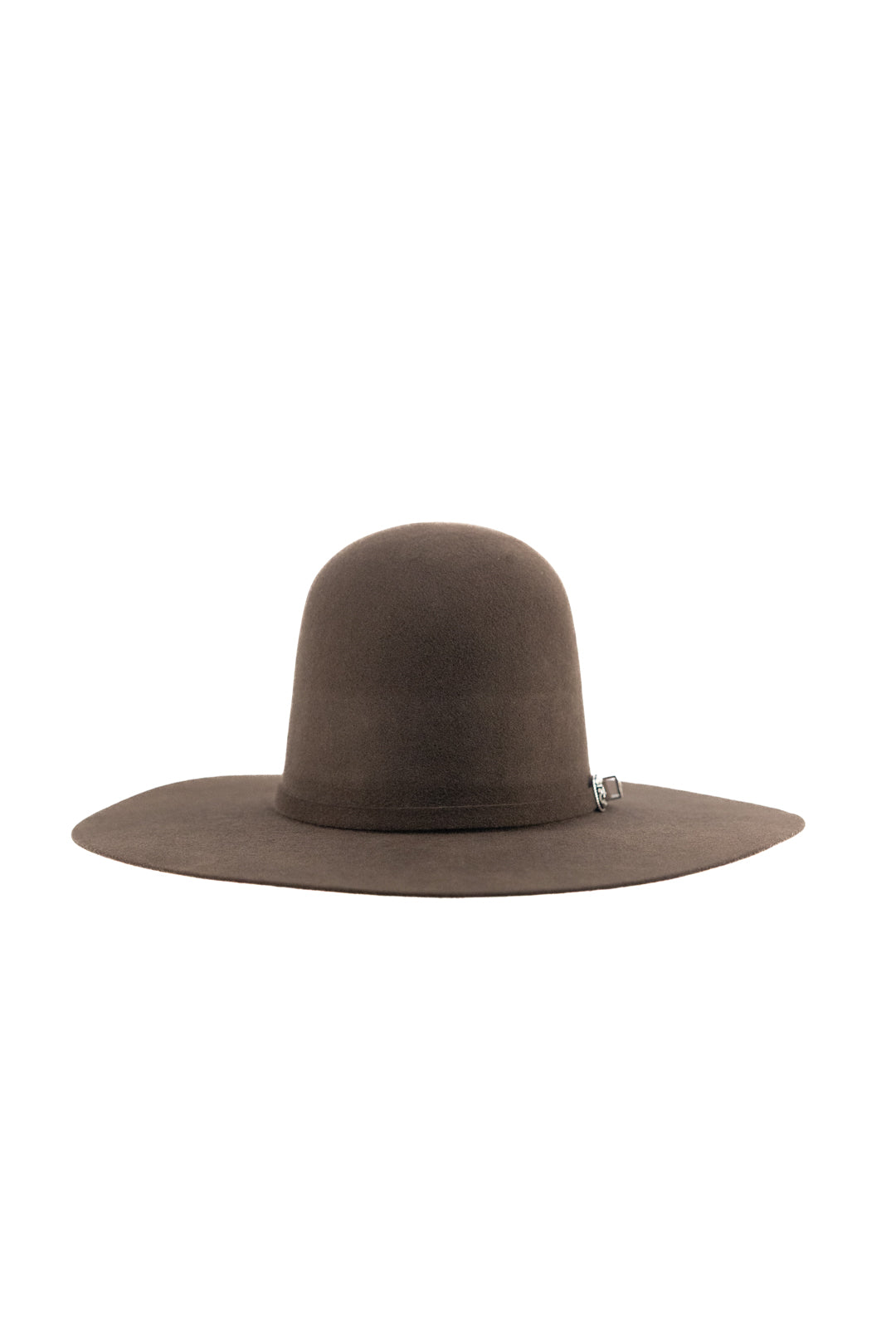 Rock'em 4X Brown Open Crown Felt Cowboy Hat for Men - Western Rodeo Riding, Country Music Festivals & Outdoor Adventures