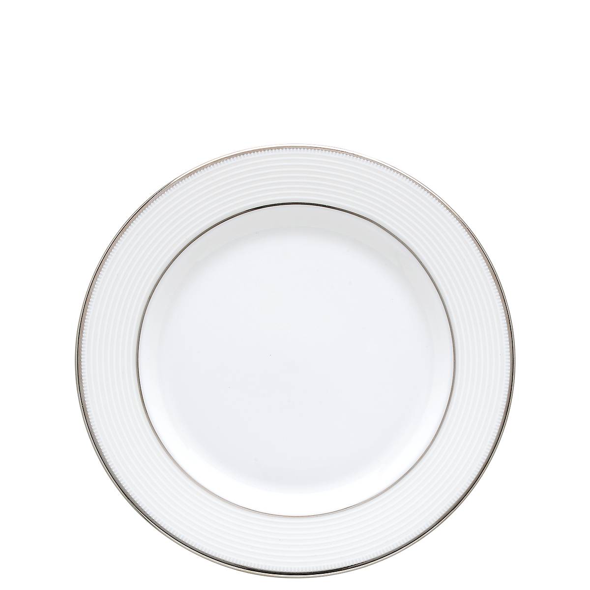 Opal Innocence Stripe Bread Plate - Elegant Ceramic Serving Dish for Breakfast, Brunch & Tea Parties - Perfect for Toast, Pastries & Appetizers