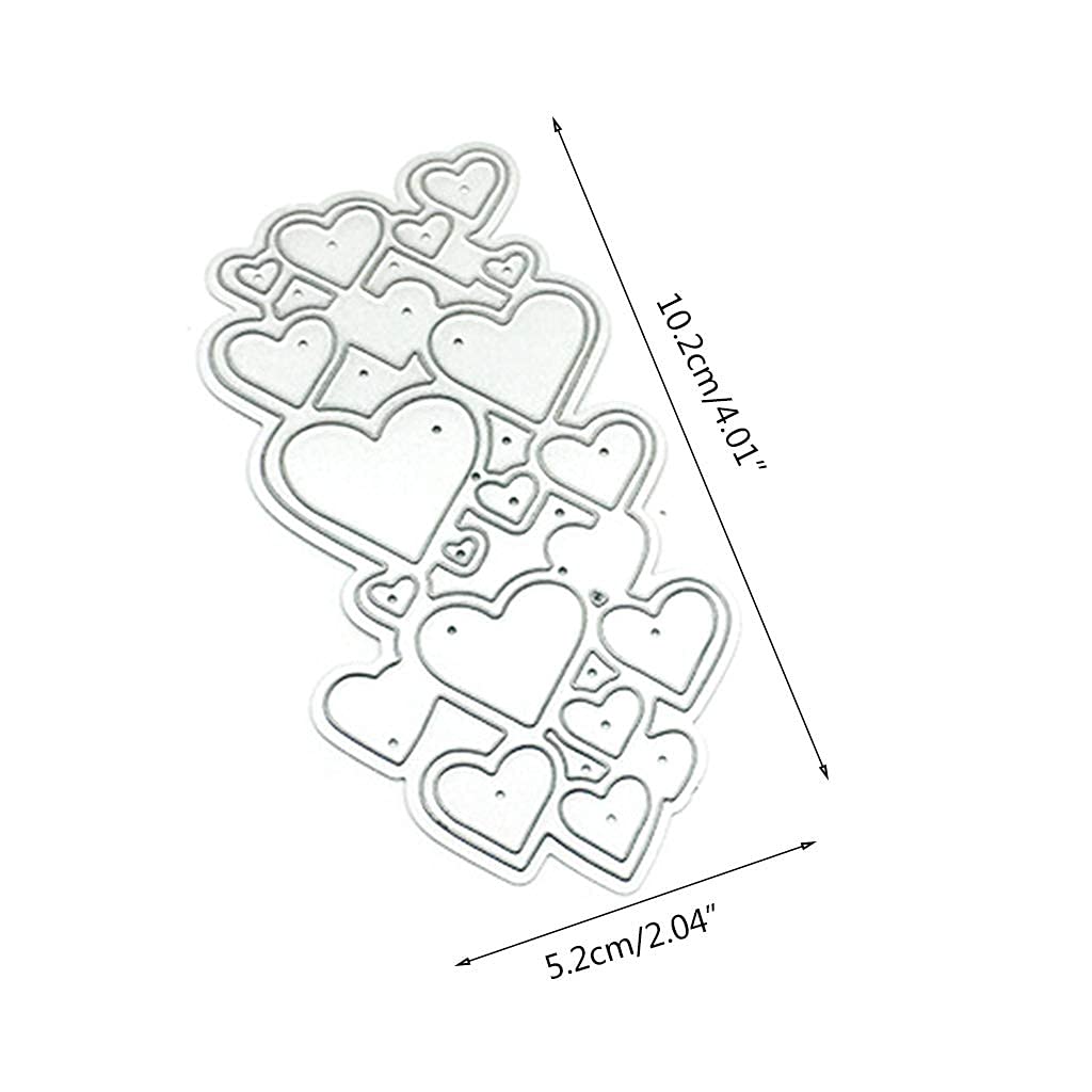Love String Shape Metal Die Cuts for Card Making | Scrapbooking Embossing Dies | DIY Album Paper Craft Decoration | Perfect for Wedding Invitations, Greeting Cards & Memory Books