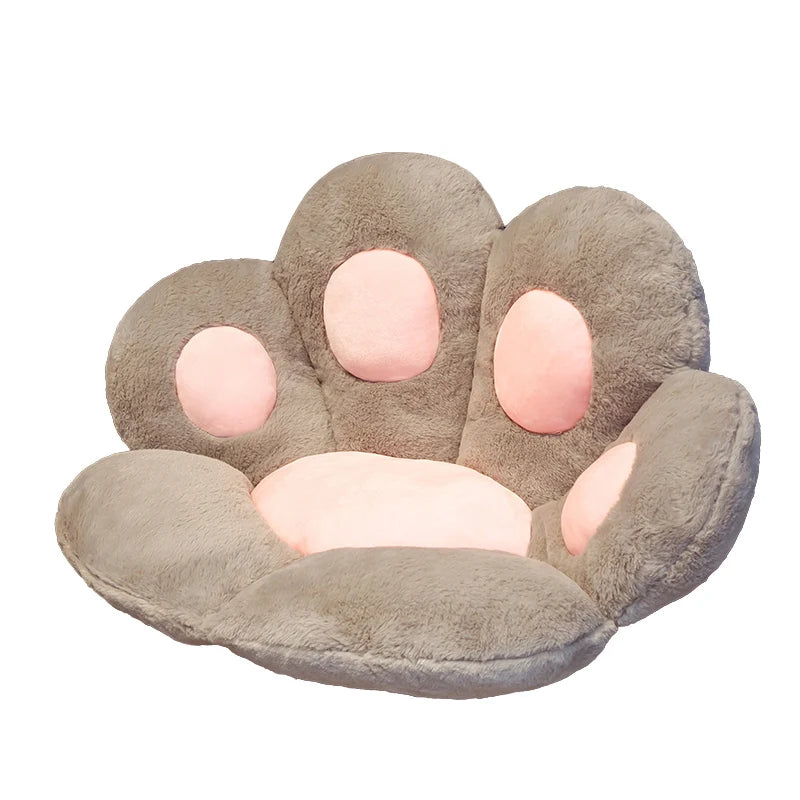 60x70cm Soft Plush Bear Cat Paw Seat Cushion - Cozy Floor Mat & Chair Pad for Home Decor, Kids Room, Office, and Pet Play Area - Ultra Soft Stuffed Animal Rest Pillow for Comfort & Style