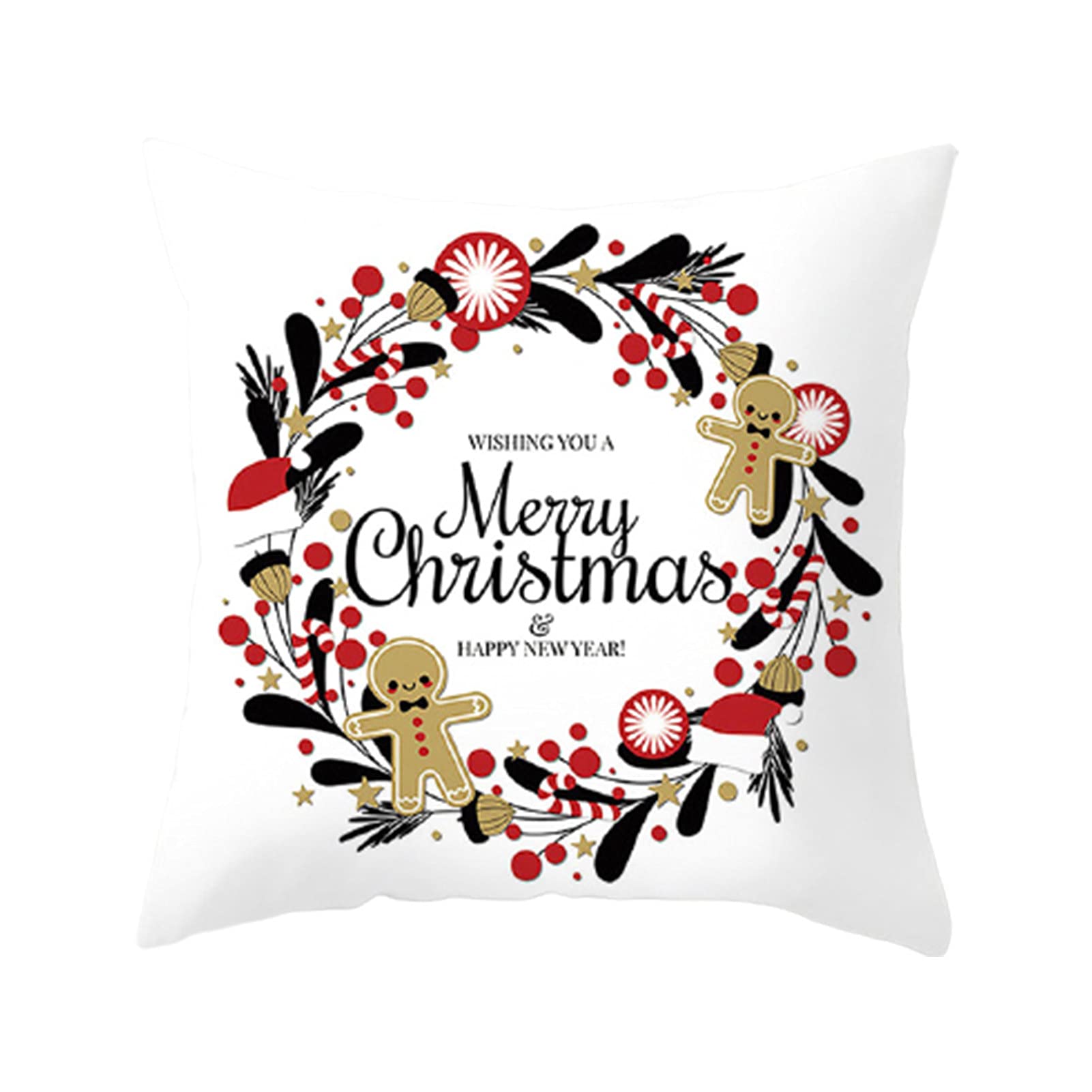 18x18 Fall Pillow Covers - Soft Skin-Friendly Polyester Peach Fabric Couch & Bed Pillow Cases - Durable Holiday Decor for Christmas - Perfect for Living Room, Bedroom & Seasonal Home Decoration