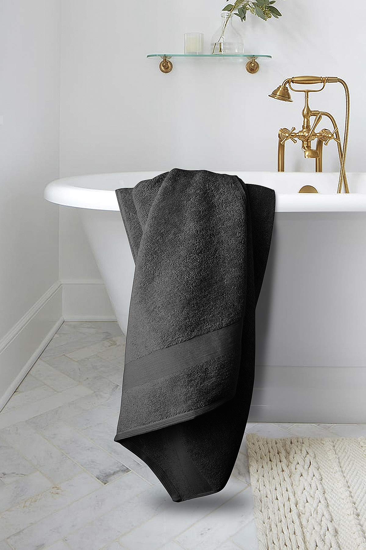 **Softolle 100% Cotton Luxury Bath Towels Set of 4 - Ultra Soft, Absorbent & Eco-Friendly (27