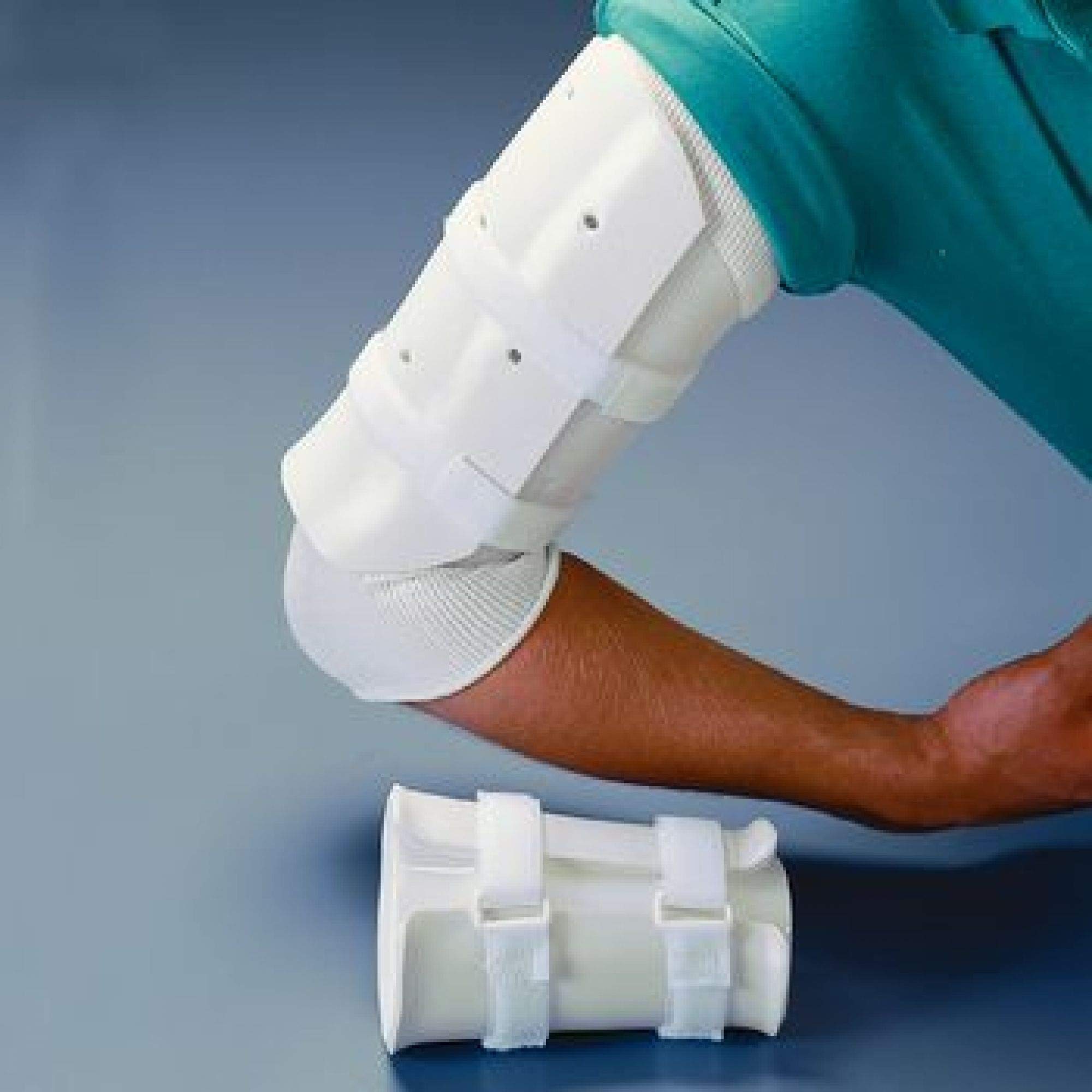Rolyan Pre-Formed Polyflex II Arm Brace - Large Left Size | Upper Arm Support Brace for Injury Recovery & Post-Surgery Rehabilitation | Adjustable Humerus Fracture Brace with Comfort Straps & Padding | Ideal for Sports Injuries, Broken Arm Recovery & Physical Therapy