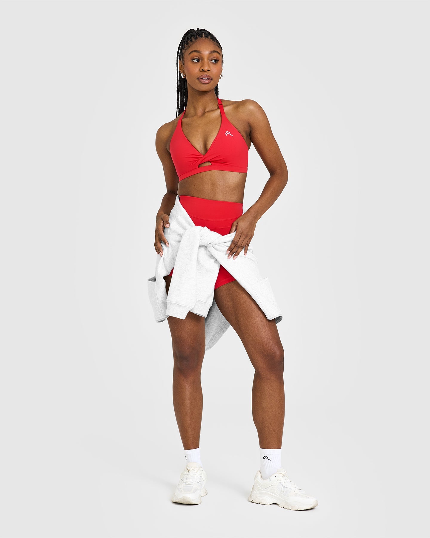 High Support Workout Sports Bra for Women - Muscle Mommy Red | Gym, Running, Yoga & Fitness Training