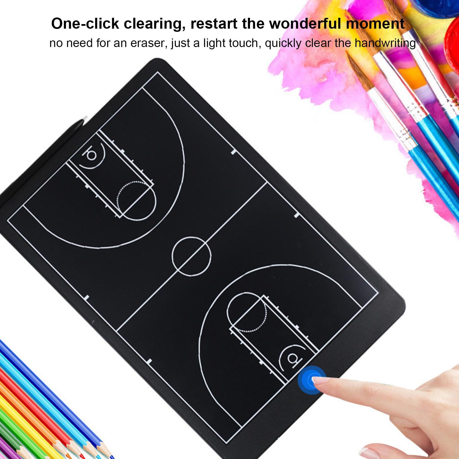 16 Inch LCD Writing Tablet - Football Themed Drawing Board & Strategic Clipboard for Coaches, Players & Fans | Perfect for Game Planning, Play Diagrams & Sideline Communication