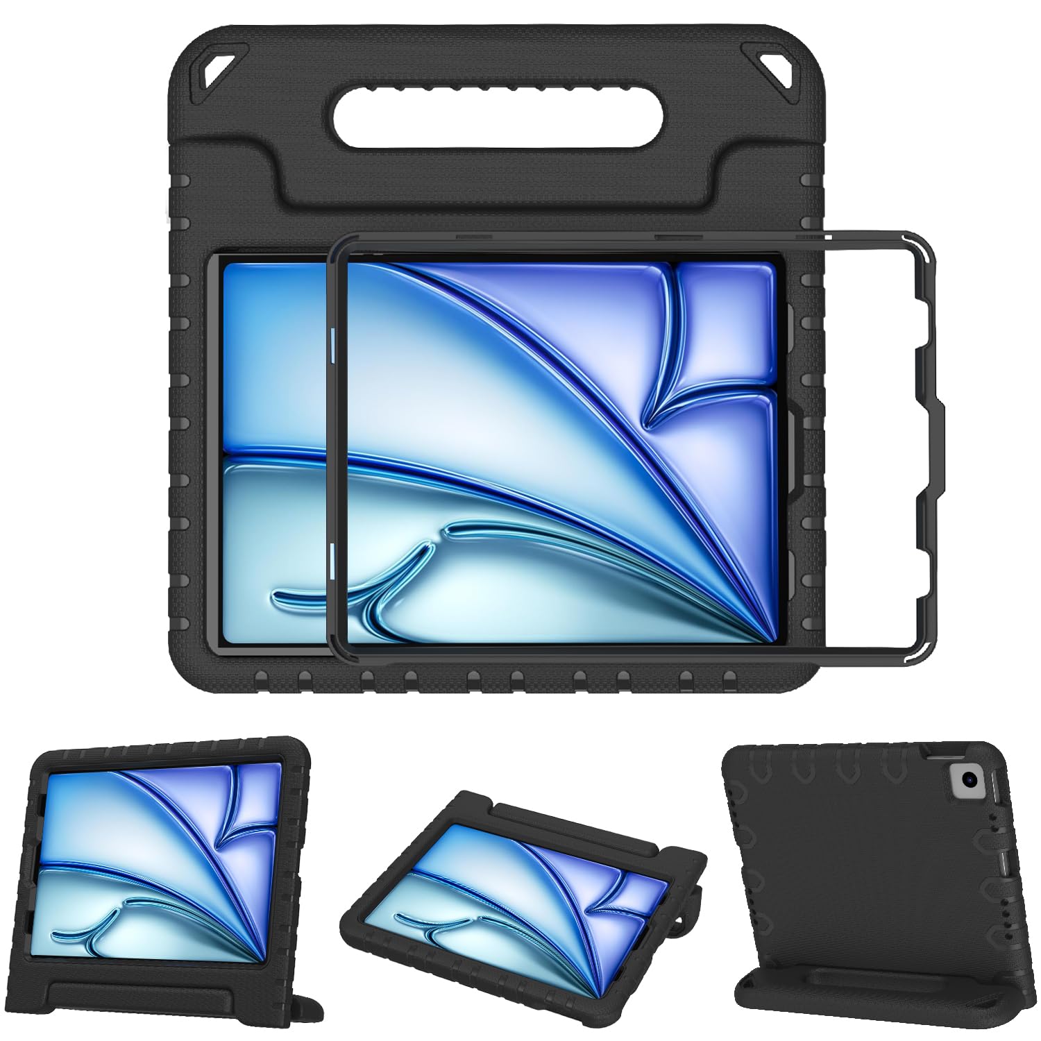 BMOUO Shockproof Kids Case for iPad Air 11-inch M3 (2025) & M2 (2024), iPad Air 5th Gen (2022) & 4th Gen (2020) 10.9