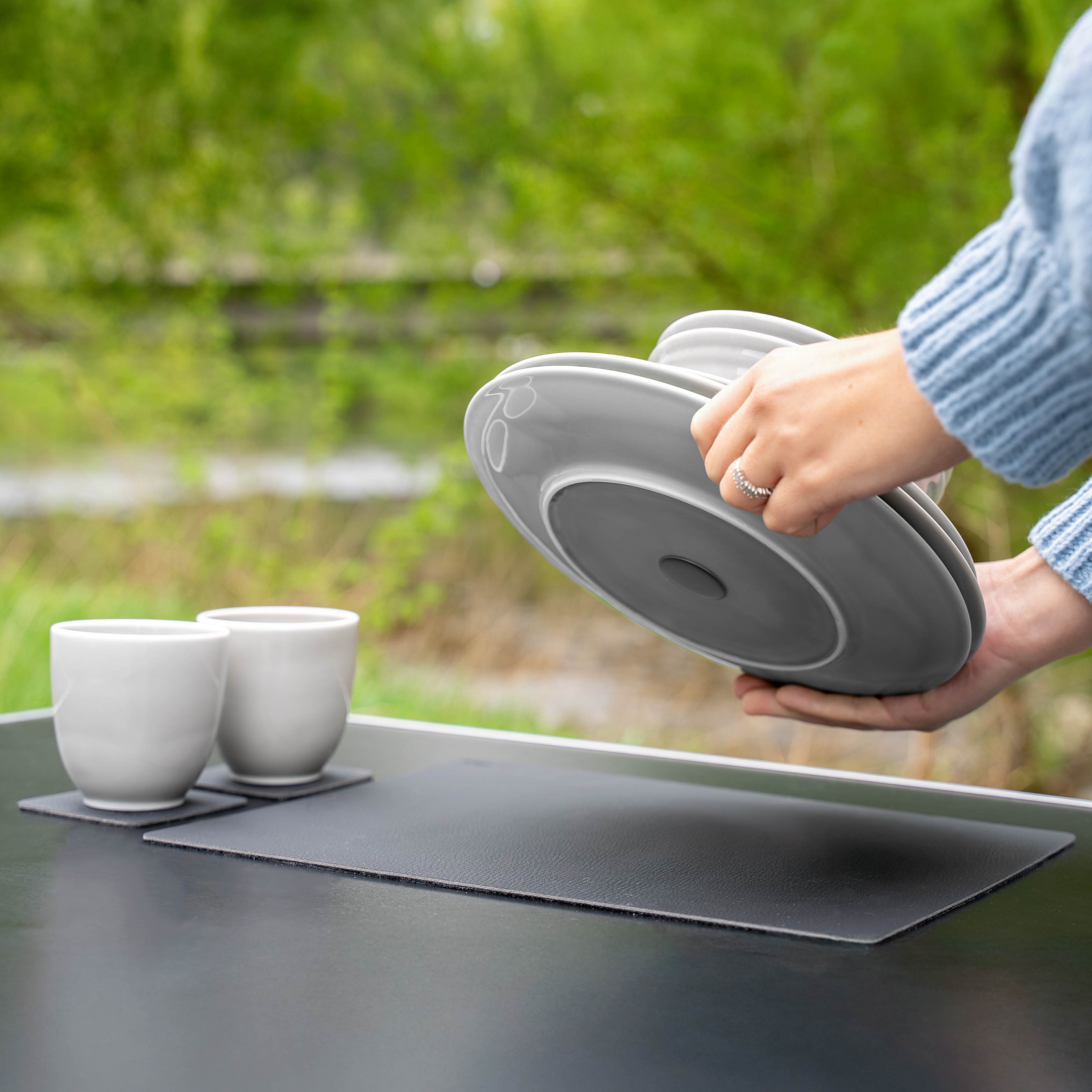 Premium Porcelain Dinnerware Set with Magnetic Lids - Elegant & Durable Dish Set for Home, Kitchen, and Restaurant Use - Perfect for Daily Meals, Entertaining Guests, and Professional Dining