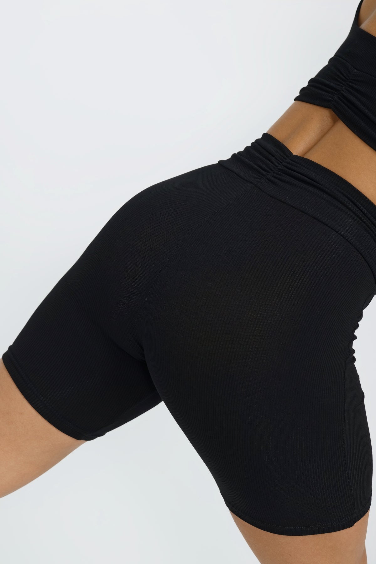Stylish Demi V Cut Shorts for Women - Trendy Black High Waist Shorts | Perfect for Summer, Beach, and Casual Outfits