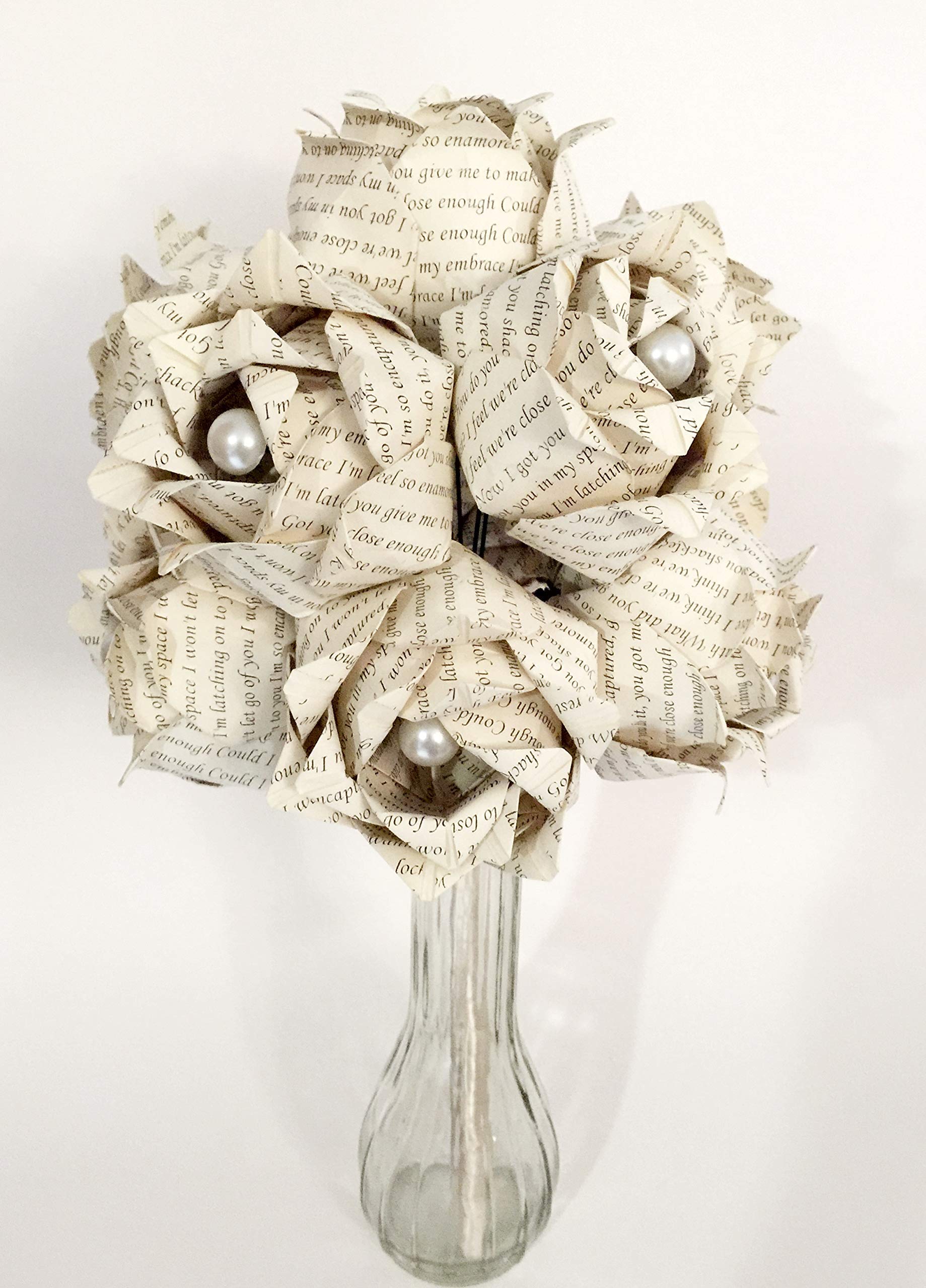 Handmade Paper Roses - Custom Anniversary Gift & Wedding Bouquet for Romantic Occasions