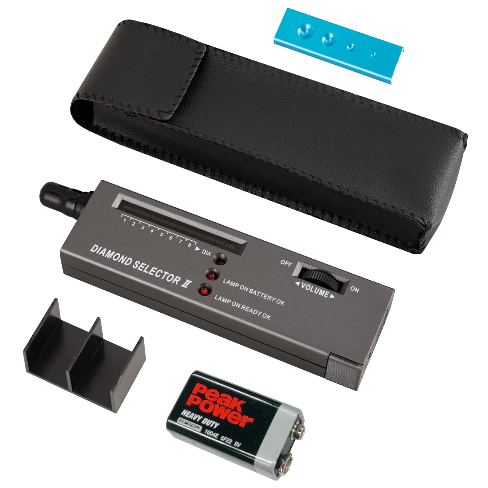 MIIUONO Professional Diamond Tester Kit - High Accuracy Gemstone Jewelry Tester with LCD Screen & Sound Alert (Battery Included) - Perfect for Jewelry Appraisal, Pawn Shops, and Gemstone Identification
