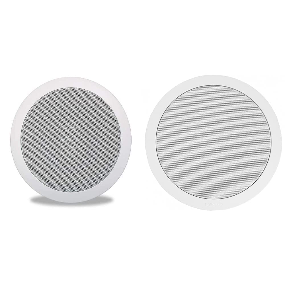 Polk Audio RC6s In-Ceiling Stereo Speaker - MC60 2-Way Home Theater Sound System for Living Room & Bedroom Audio