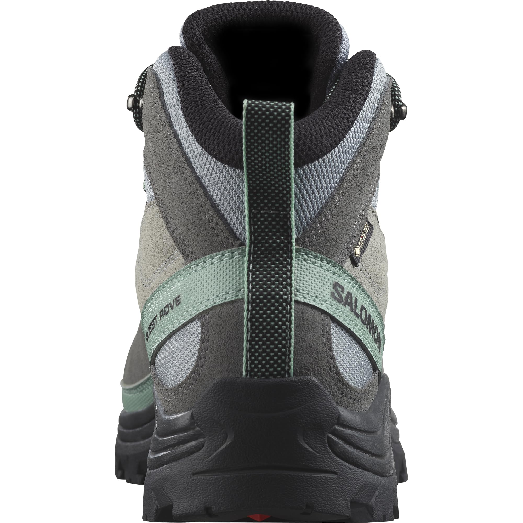 Salomon Women's Quest Rove Gore-Tex Waterproof Hiking Boots - Suede Leather Backpacking Shoes for Women - Perfect for Trail Hiking, Mountain Climbing & Outdoor Adventures