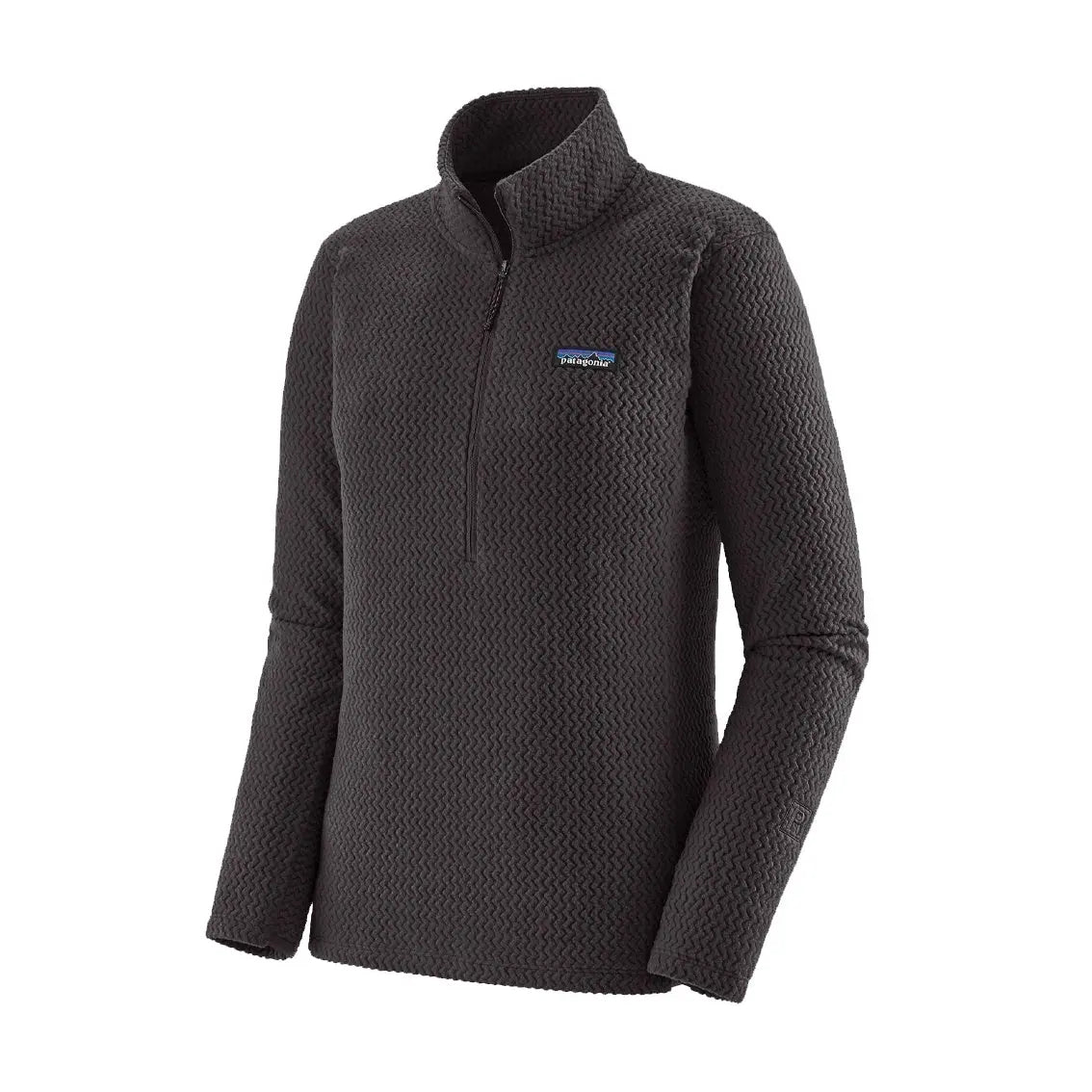 **Patagonia Women's R1 Air Zip Neck Fleece Jacket - Black | Lightweight & Breathable for Hiking, Camping & Outdoor Adventures**