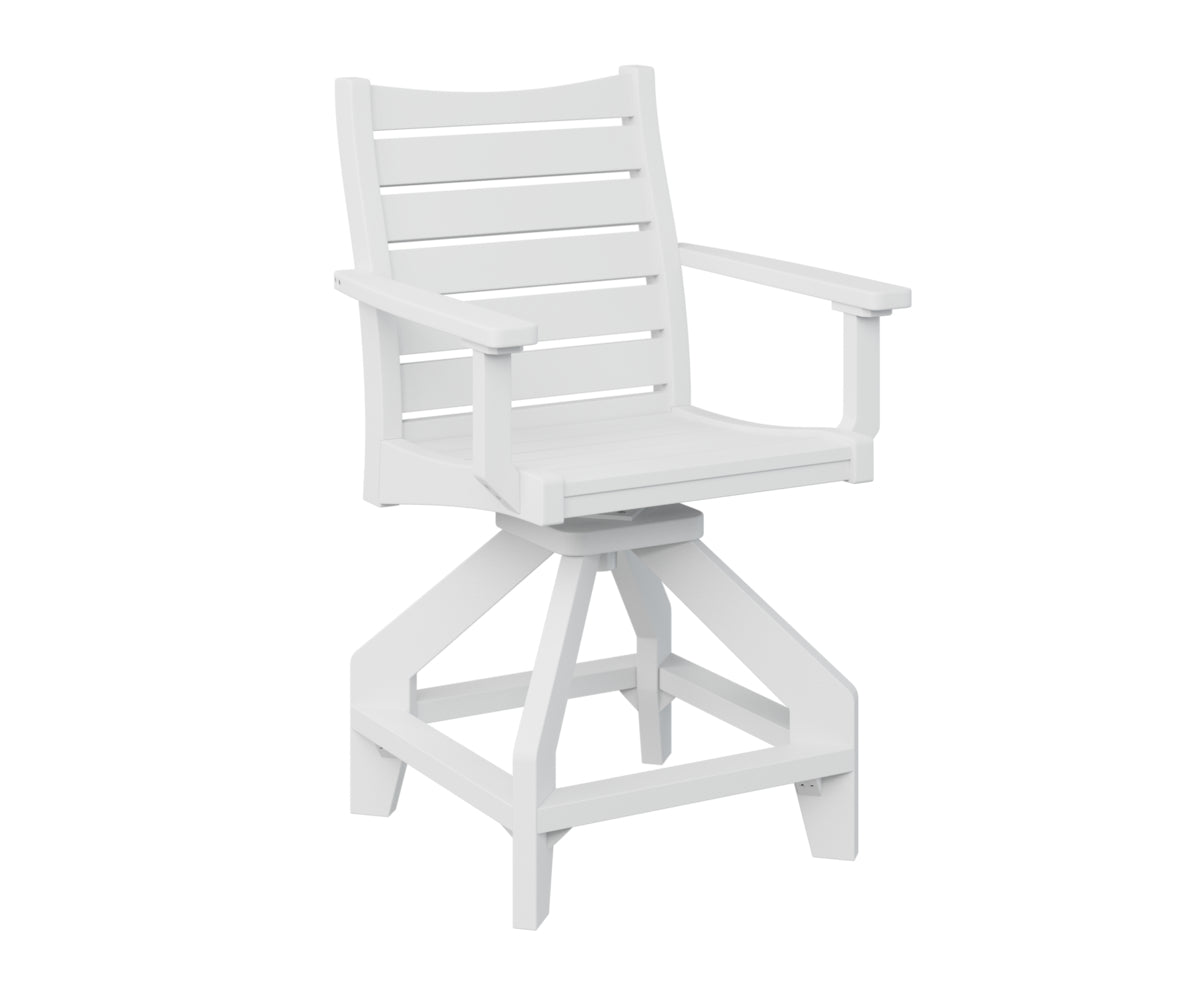 Berlin Gardens Bristol Swivel Counter Chair - Adjustable Height Bar Stool with 360° Rotation, Padded Seat & Backrest - Perfect for Kitchen Islands, Breakfast Bars & Home Decor