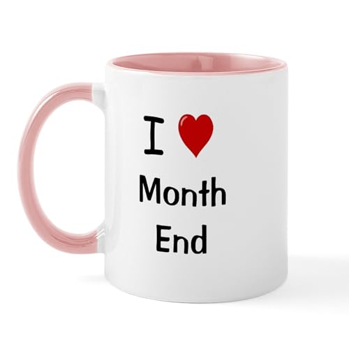 White/Pink Inside - Financial Accountant Mug I Love Month End Mug
