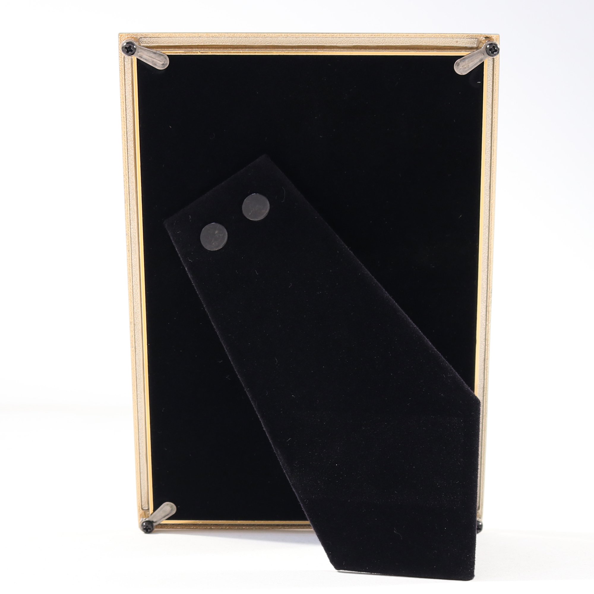 Lawrence Frames 4x6 Gold Hammered Metal Picture Frame - Perfect for Wall Decor, Photo Displays & Home Office Aesthetics