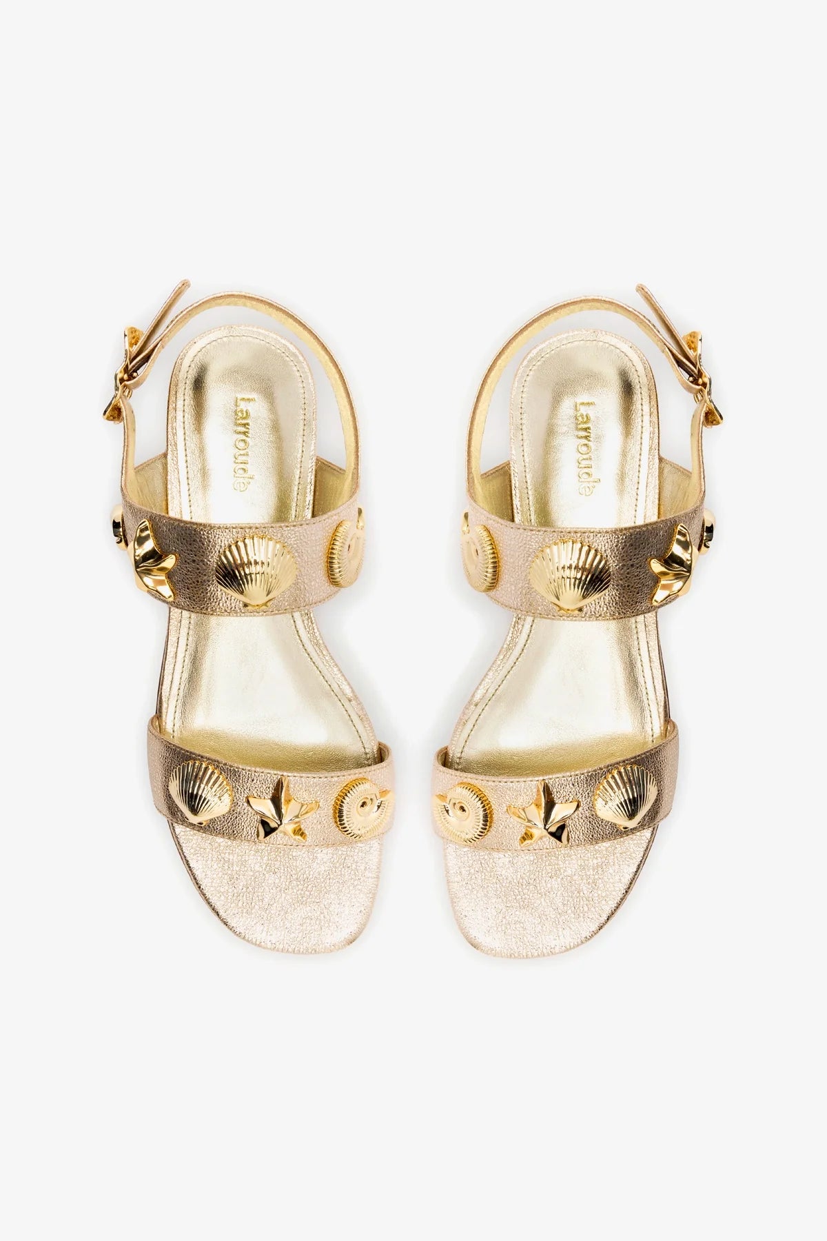 Madison Flat Shoes in Gold Metallic Leather - Women's Comfortable Ballet Flats for Work, Office & Everyday Wear