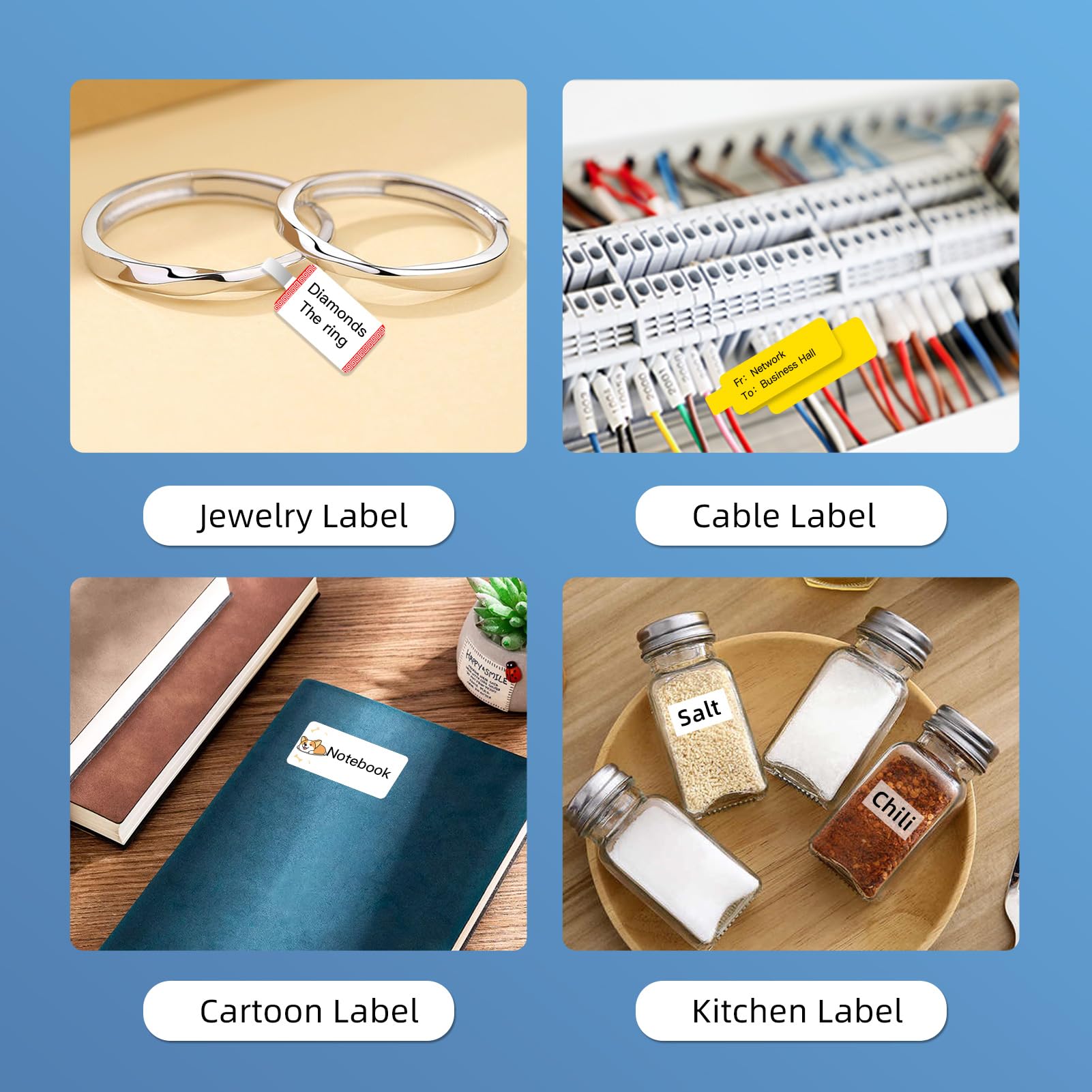 Self-Adhesive Multi-Purpose Labels 20x10mm (0.8