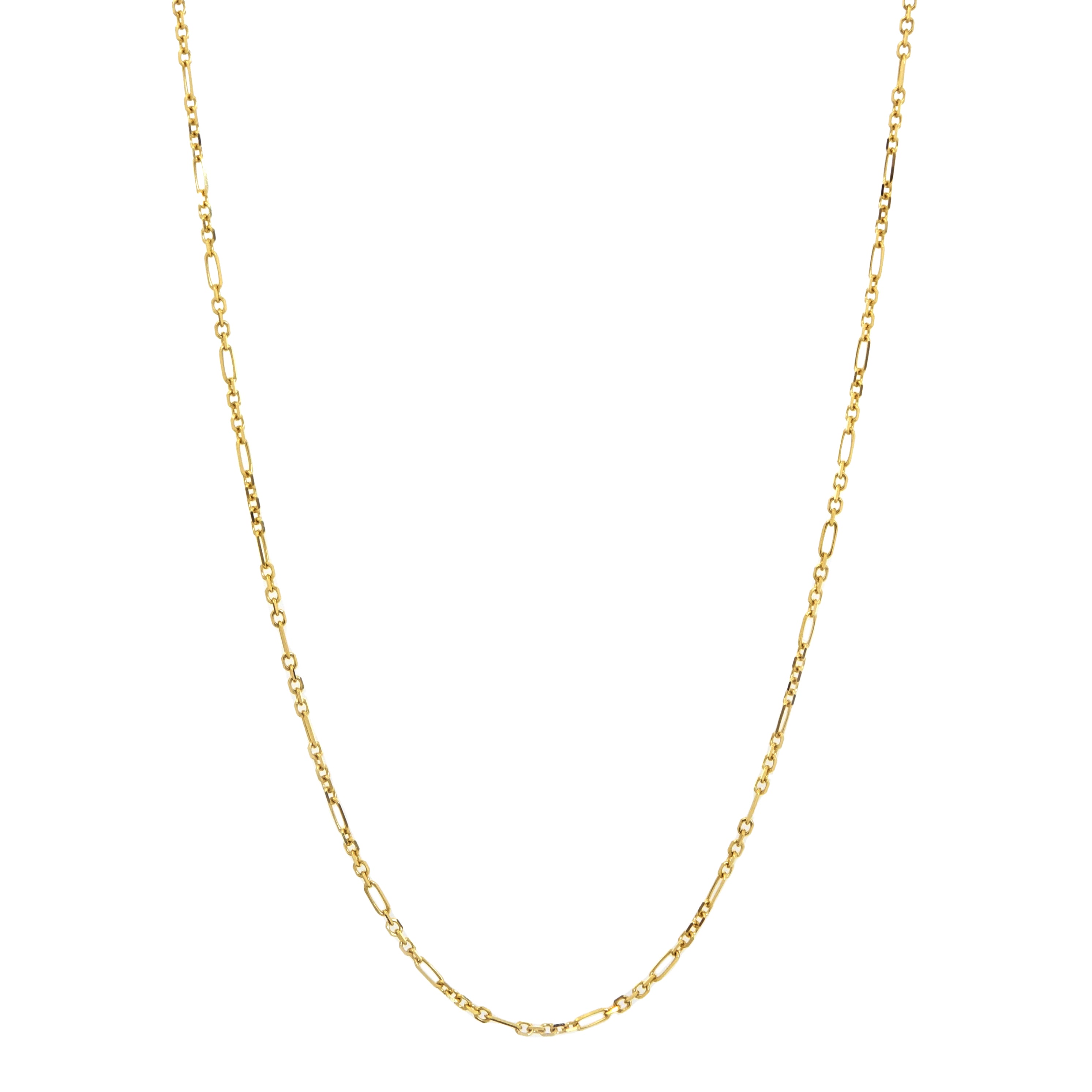 Alternating Links Necklace - Elegant Layered Chain Jewelry for Women | Perfect for Casual, Office & Evening Wear