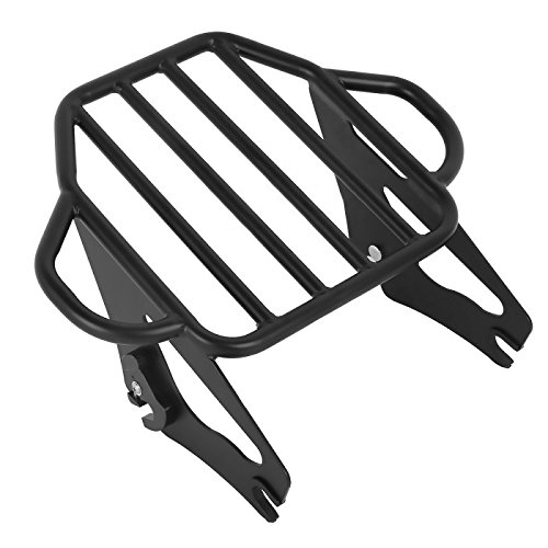 Harley Davidson Road King Classic 09-13 Sissy Bar with Luggage Rack & Sidecase Inner Bags | Heavy Duty Black Motorcycle Backrest | Perfect for Long Rides & Touring Accessories