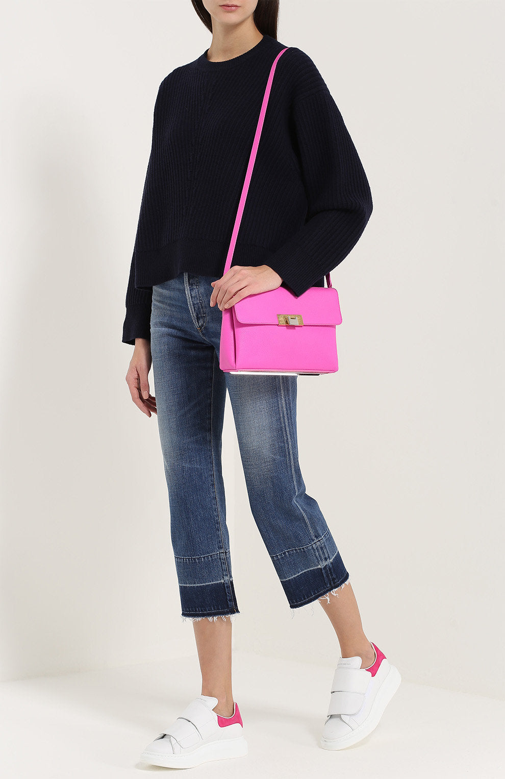 Balenciaga Le Dix Hot Coral Soft Courier Leather Crossbody Bag for Women | Stylish Shoulder Purse for Daily Use, Travel & Night Out
